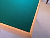 Premier card table with natural beech finish and green baize -slight second