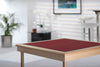 Royal card table with natural beech finish and burgundy baize - Ex-Showroom model SAVE £50