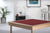 Royal card table with natural beech finish and burgundy baize - Ex-Showroom model SAVE £50