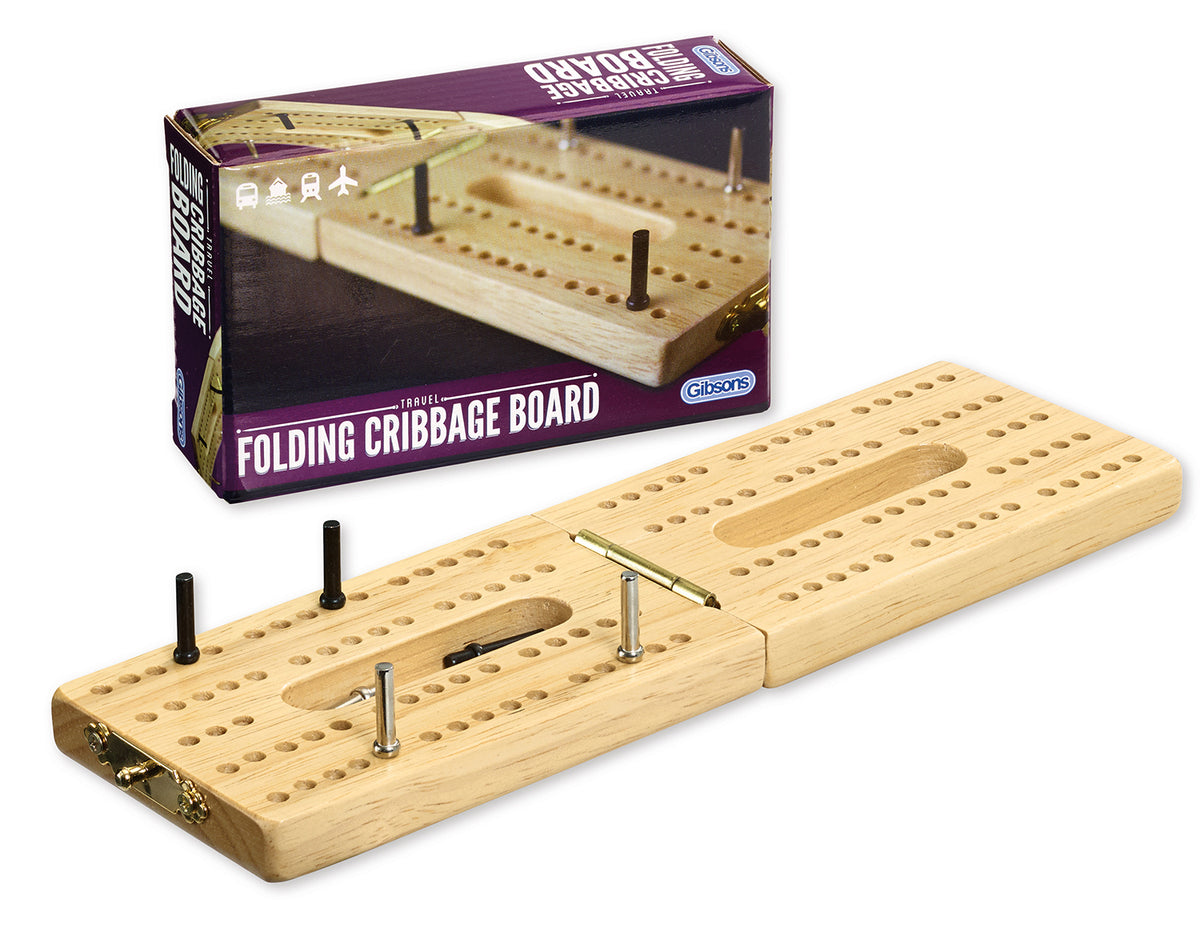Foldable Cribbage Folding Cribbage Board - New Designs for Bridge