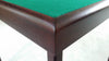 Premier card table with mahogany finish and green baize - with replaceable top