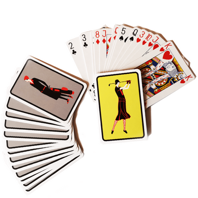 Art Deco Golfers Playing Cards