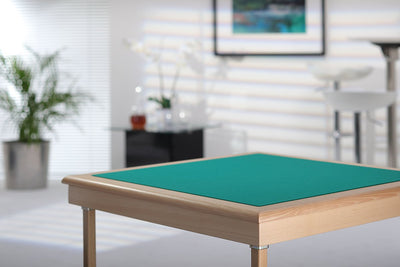 Pelissier Royal card table with natural beech finish and green baize BLACK FRIDAY Save £50