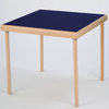 Premier card table with natural beech finish and blue baize