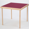 Pelissier Premier card table with natural beech finish and burgundy baize
