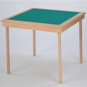 Pelissier Royal card table with natural beech finish and green baize ONE ONLY IN STOCK Save £50