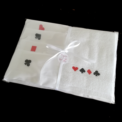 Bridge Themed Napkin and Guest Towel Set